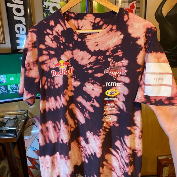 Red Bull men’s custom one of one reverse dye - Picture 2 of 4